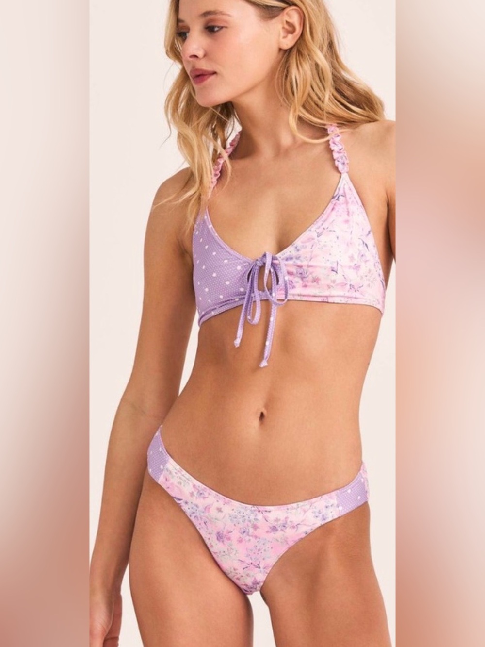 LoveShackFancy Zanda Keyhole Bikini Set, NWT, Medium